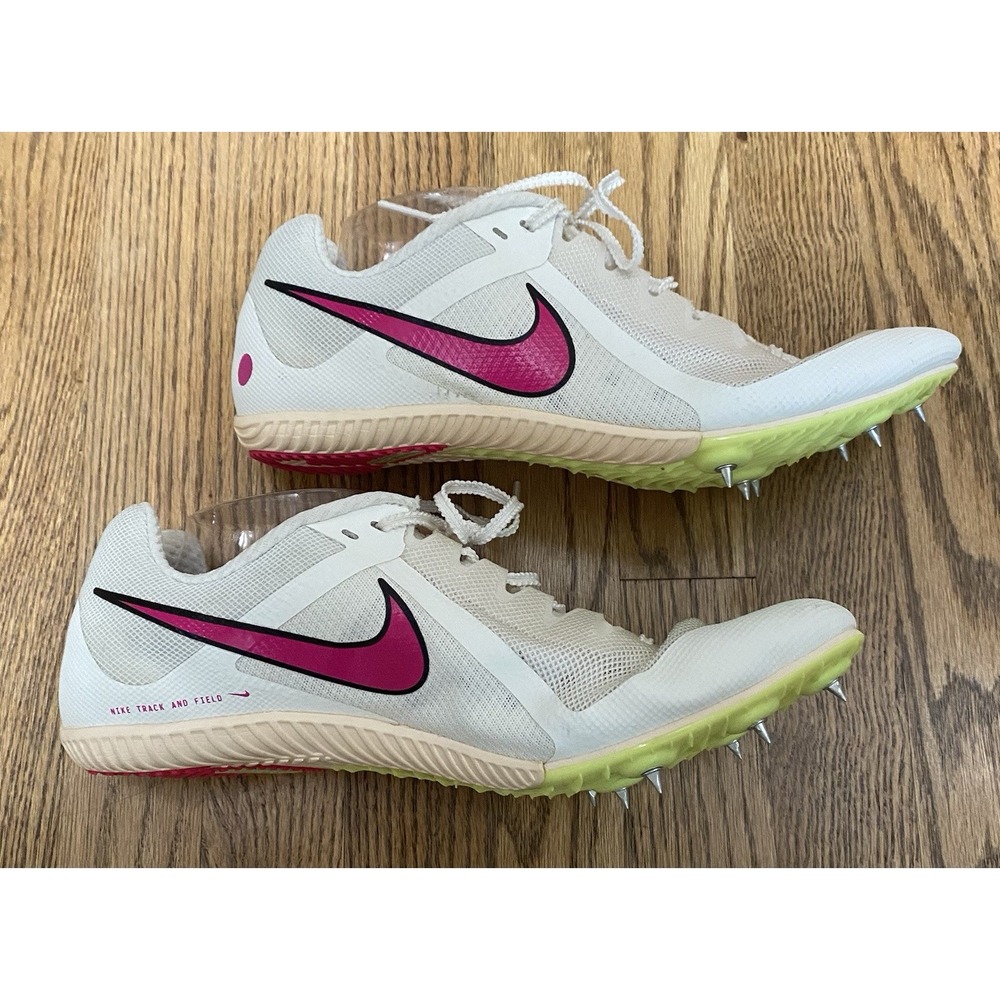 Nike Zoom Rival Multi-Event White/Pink Men's Track Spikes DC8749-101 Size 11.5
